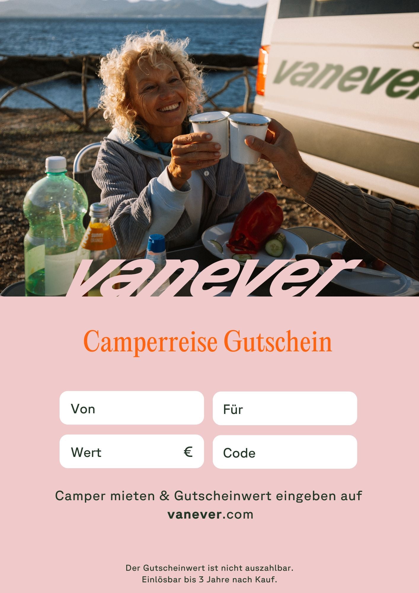 Vanever Campermiete Gutschein 10 € - 1.000 €